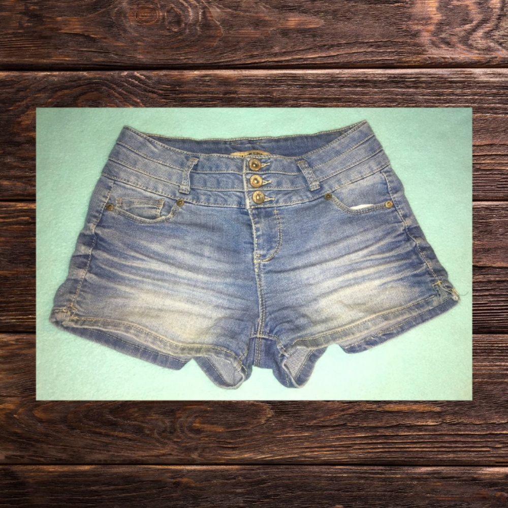 High Waisted Denim Shorts